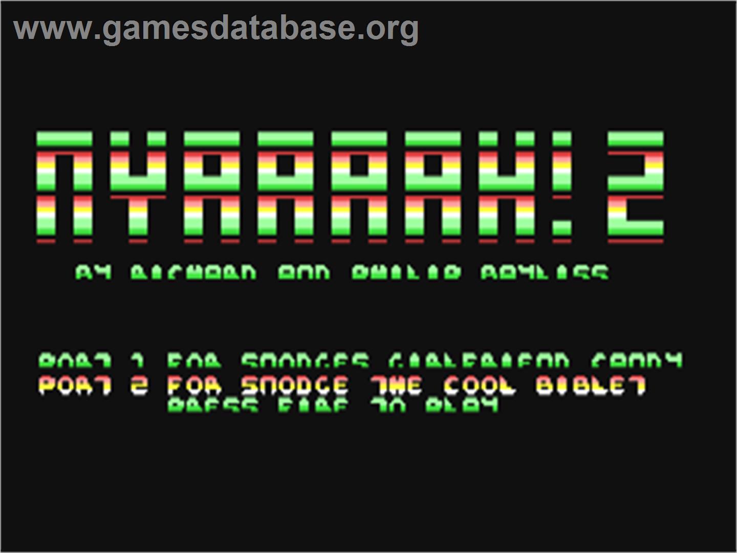 Nyaaaah! 02 - Commodore 64 - Artwork - Title Screen