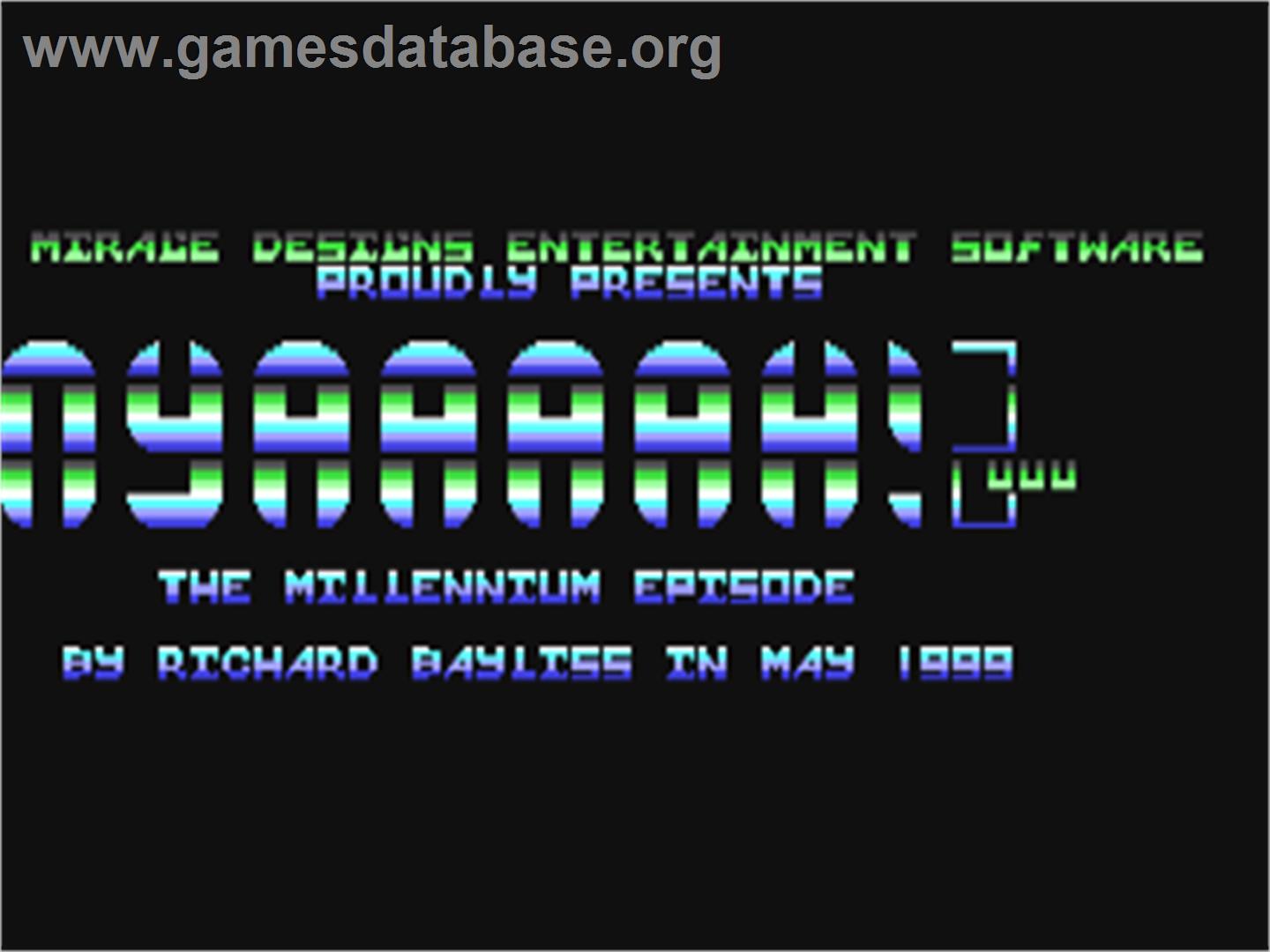 Nyaaaah! 2000 - Commodore 64 - Artwork - Title Screen