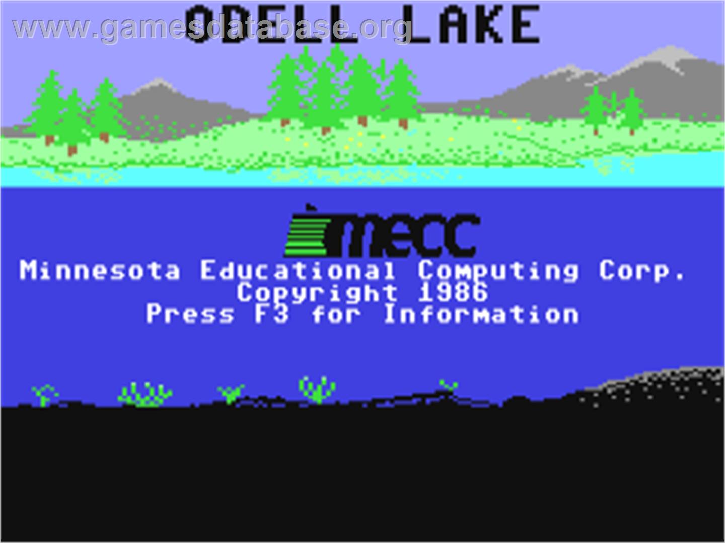 Odell Lake - Commodore 64 - Artwork - Title Screen