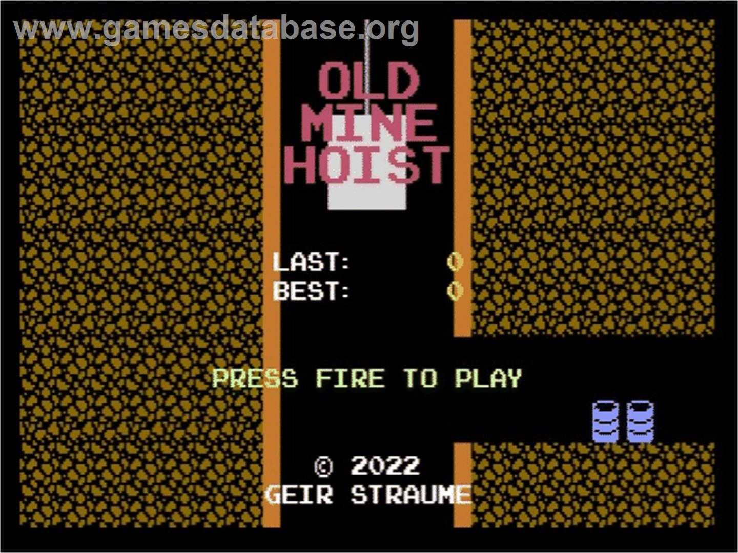 Old Mine Hoist - Commodore 64 - Artwork - Title Screen