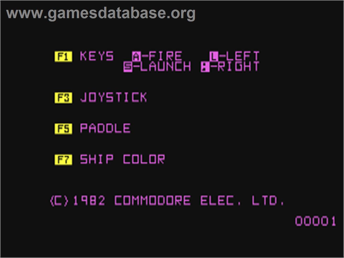 Omega Battle - Commodore 64 - Artwork - Title Screen