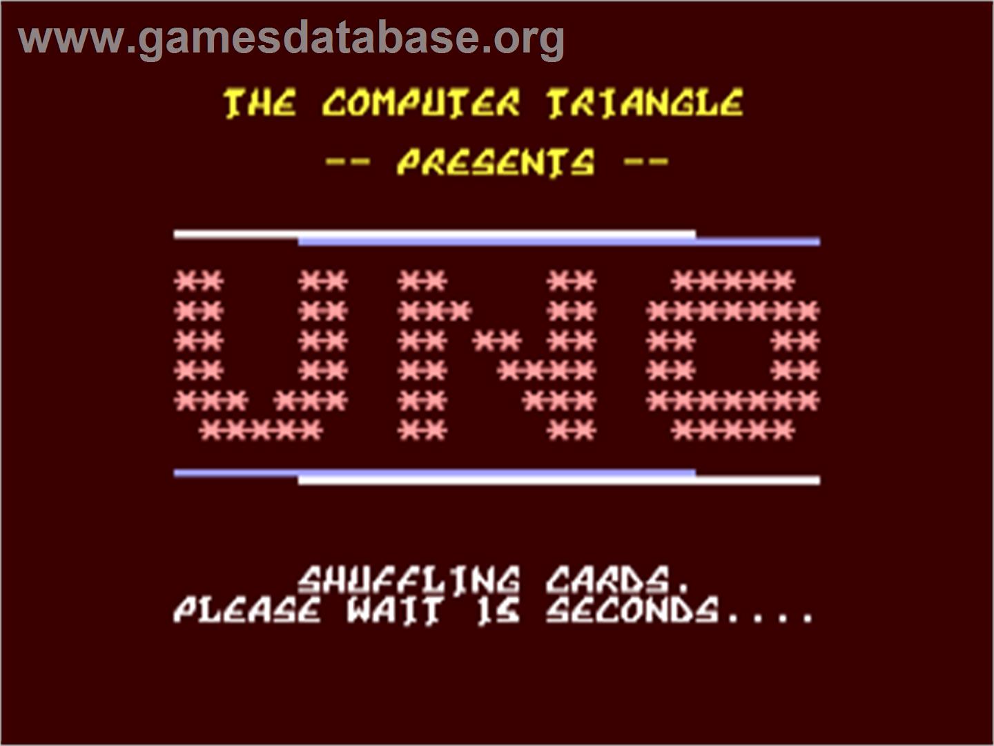 One - Commodore 64 - Artwork - Title Screen