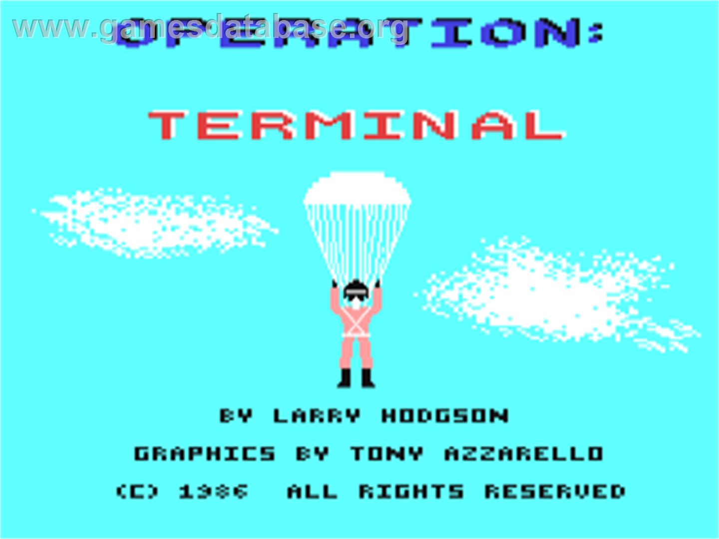 Operation Terminal - Commodore 64 - Artwork - Title Screen