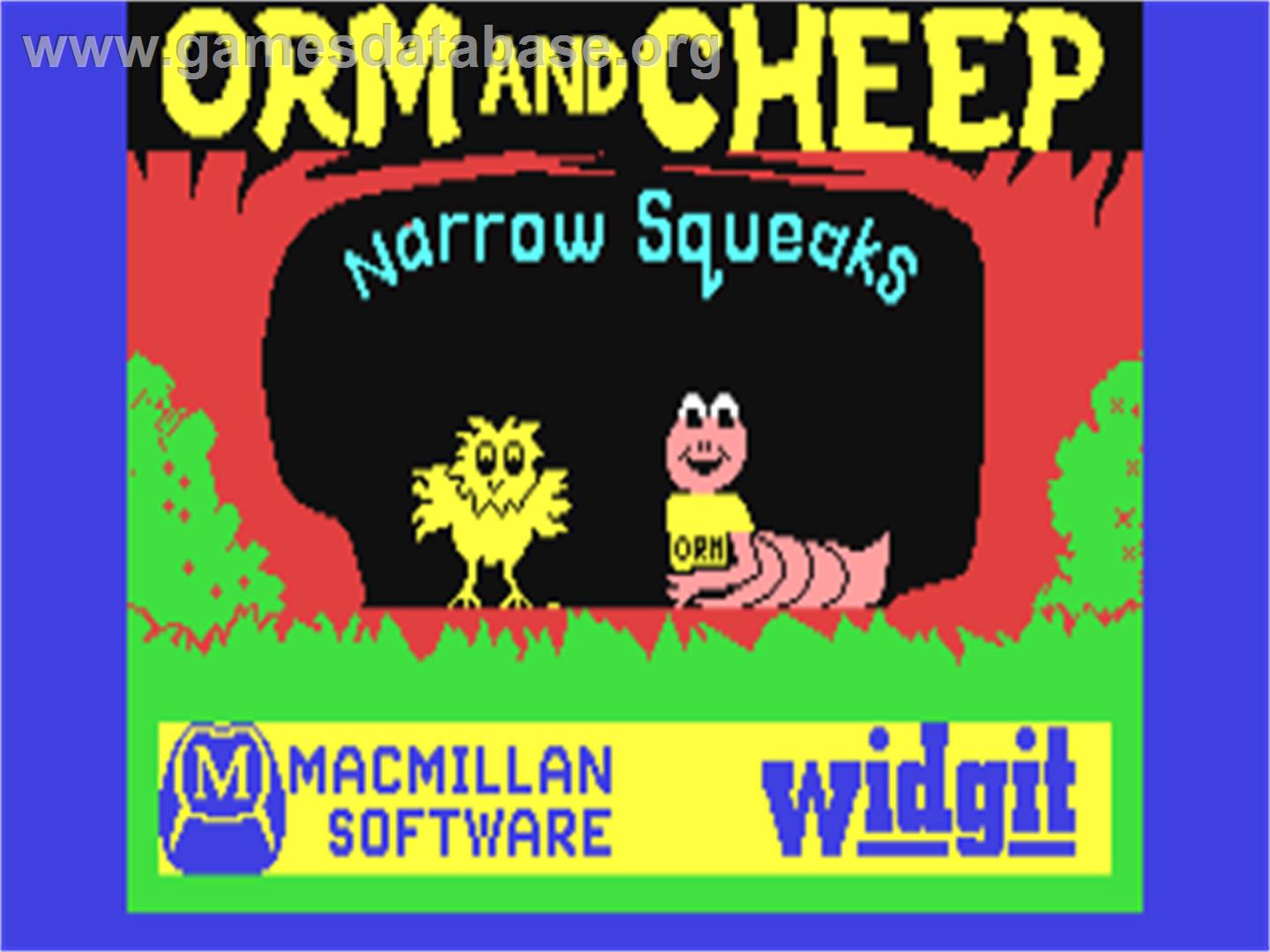 Orm And Cheep - Narrow Squeaks - Commodore 64 - Artwork - Title Screen