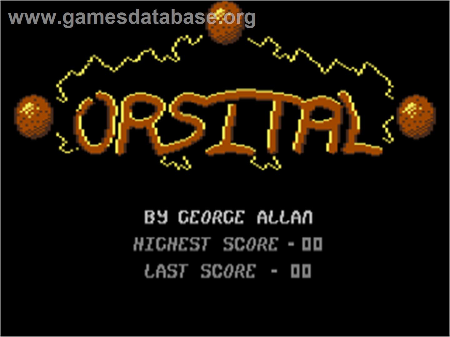 Orsital - Commodore 64 - Artwork - Title Screen