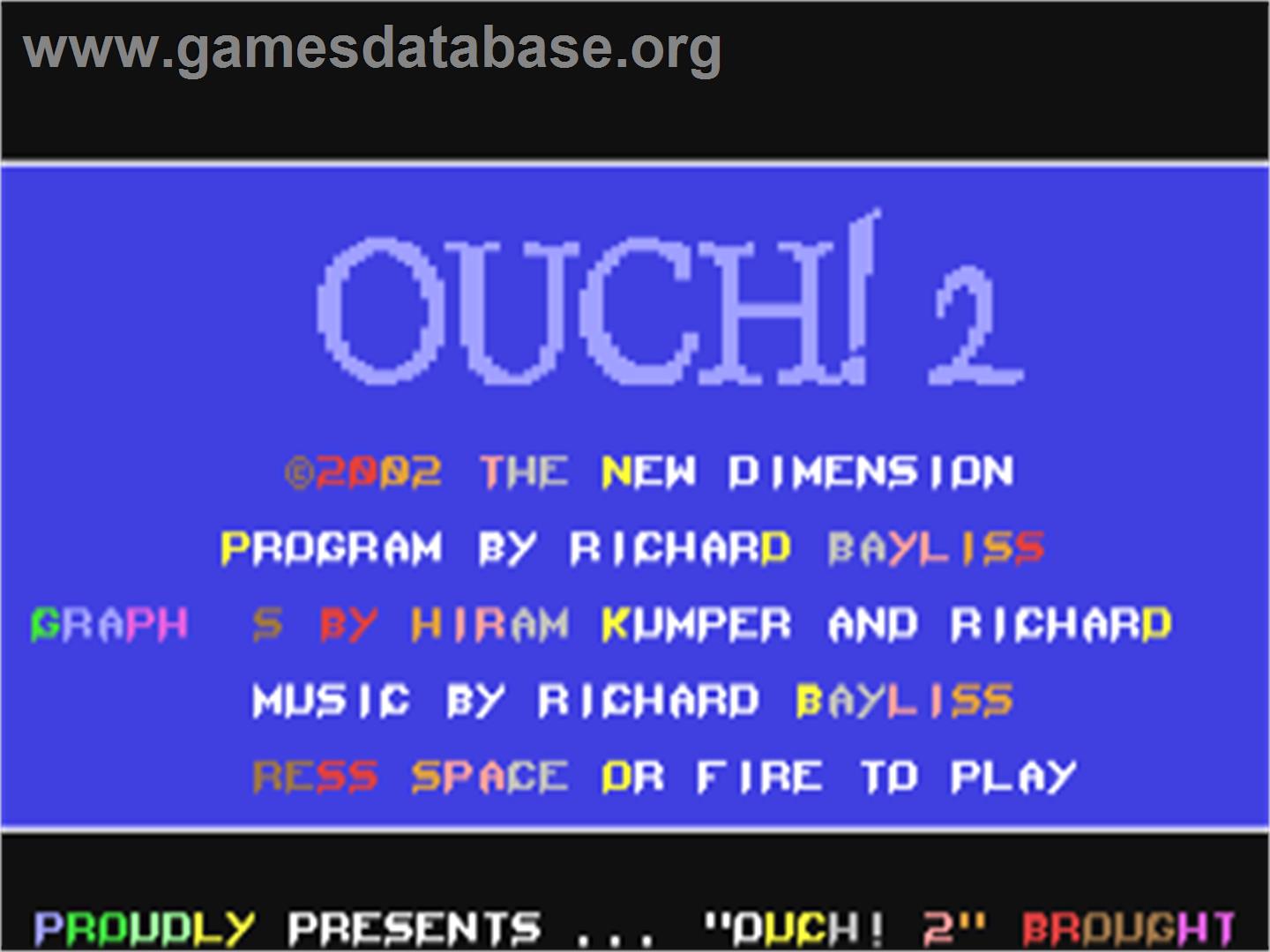 Ouch! 2 - Commodore 64 - Artwork - Title Screen