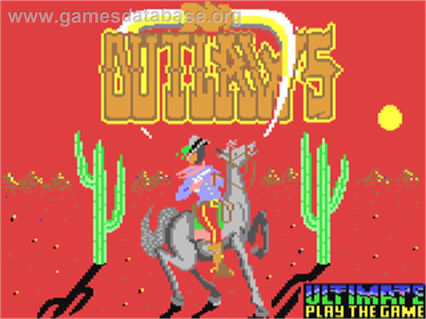 Outlaws - Commodore 64 - Artwork - Title Screen