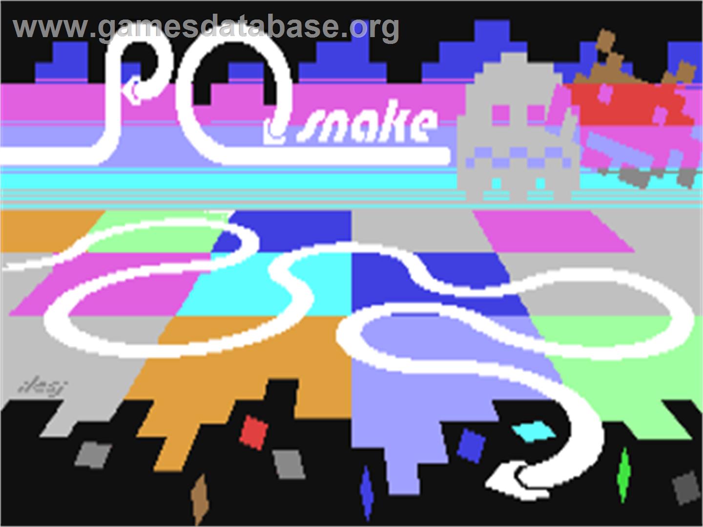 P0 Snake - Commodore 64 - Artwork - Title Screen