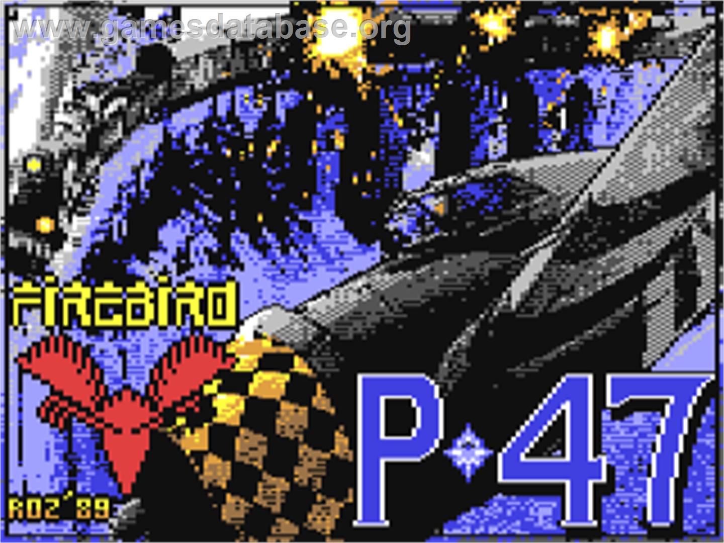P47 Thunderbolt - Commodore 64 - Artwork - Title Screen