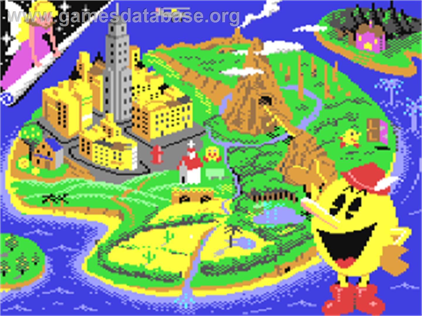 Pac-Land - Commodore 64 - Artwork - Title Screen
