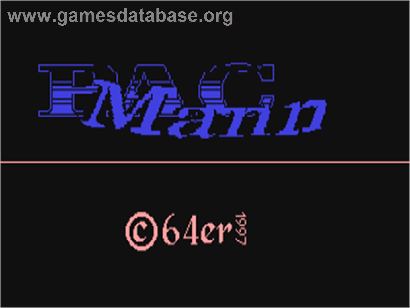 Pac Mann - Commodore 64 - Artwork - Title Screen