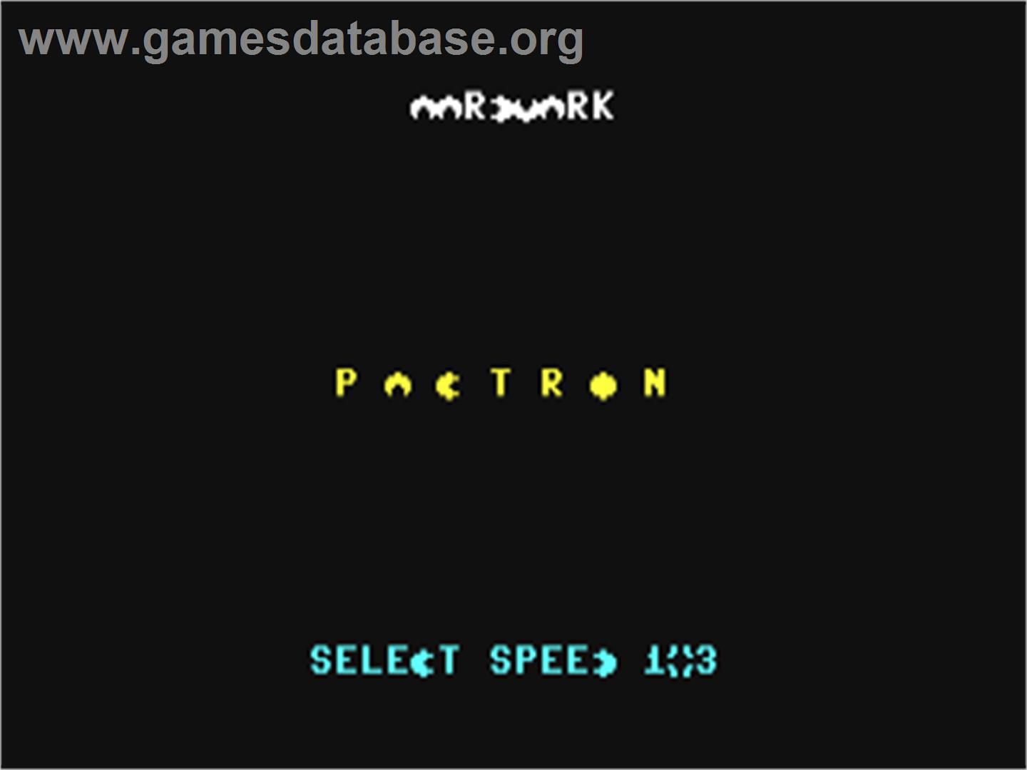 Pactron - Commodore 64 - Artwork - Title Screen