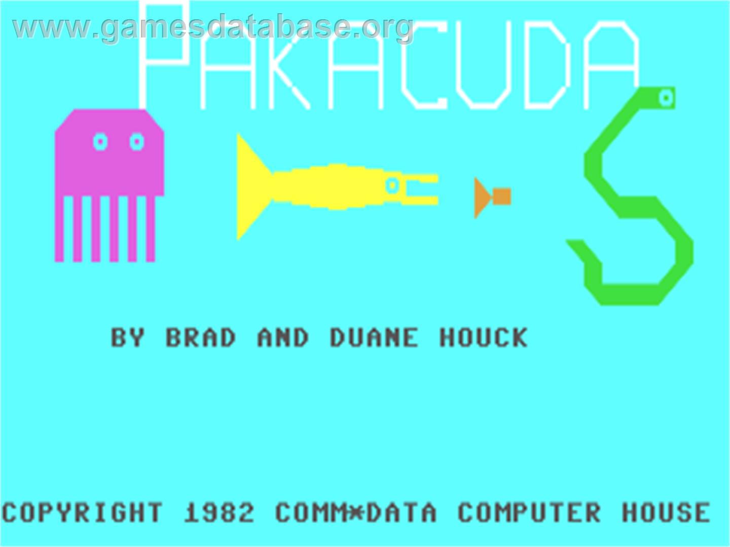 Pakacuda - Commodore 64 - Artwork - Title Screen
