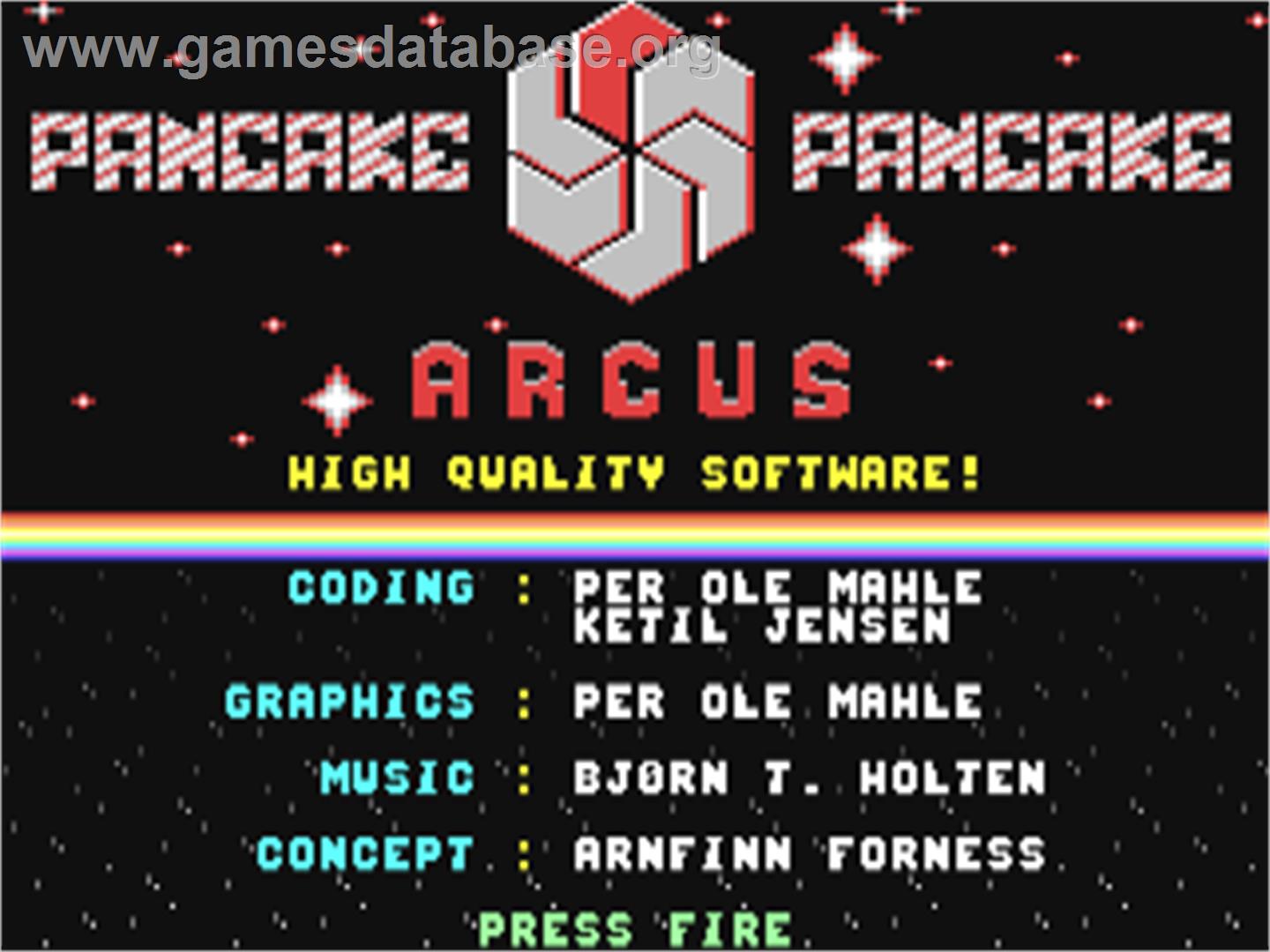 Pancake - Commodore 64 - Artwork - Title Screen