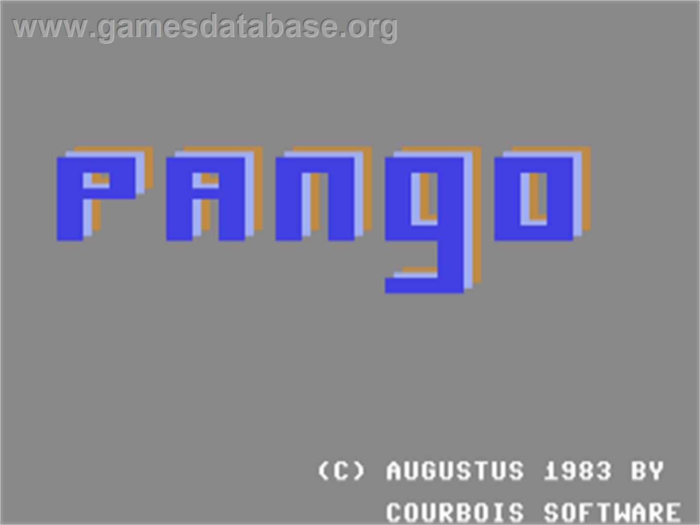 Pango - Commodore 64 - Artwork - Title Screen