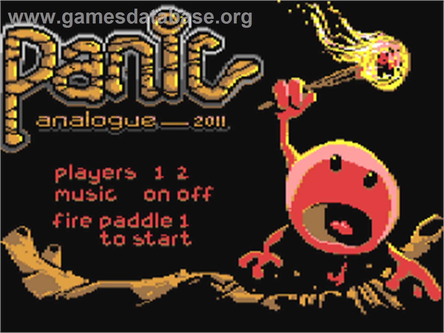 Panic Analogue - Commodore 64 - Artwork - Title Screen