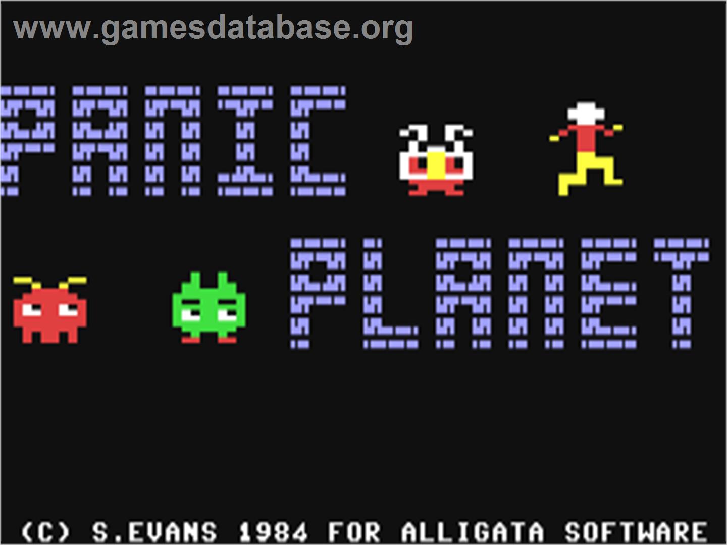 Panic Planet - Commodore 64 - Artwork - Title Screen