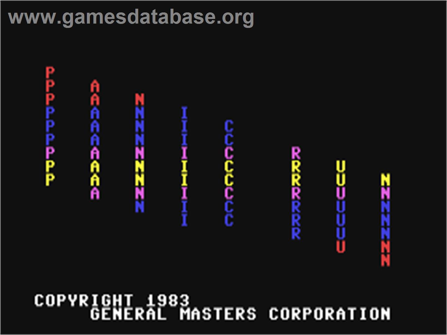 Panic Run - Commodore 64 - Artwork - Title Screen
