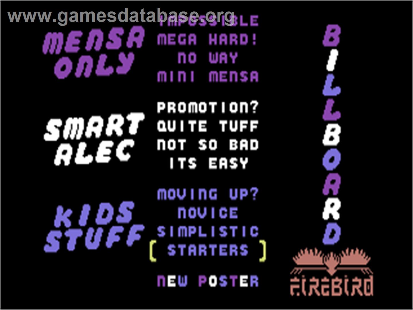 Paste-man Pat - Commodore 64 - Artwork - Title Screen