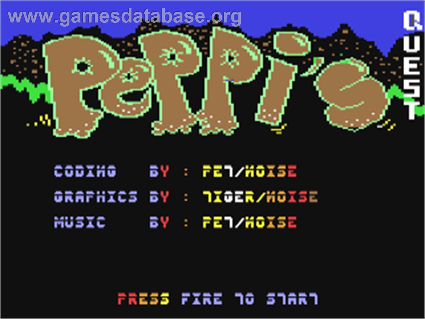 Peppi's Quest - Commodore 64 - Artwork - Title Screen