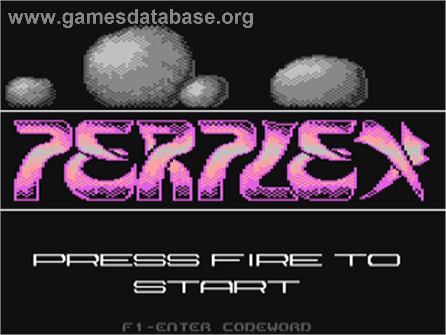 Perplex - Commodore 64 - Artwork - Title Screen