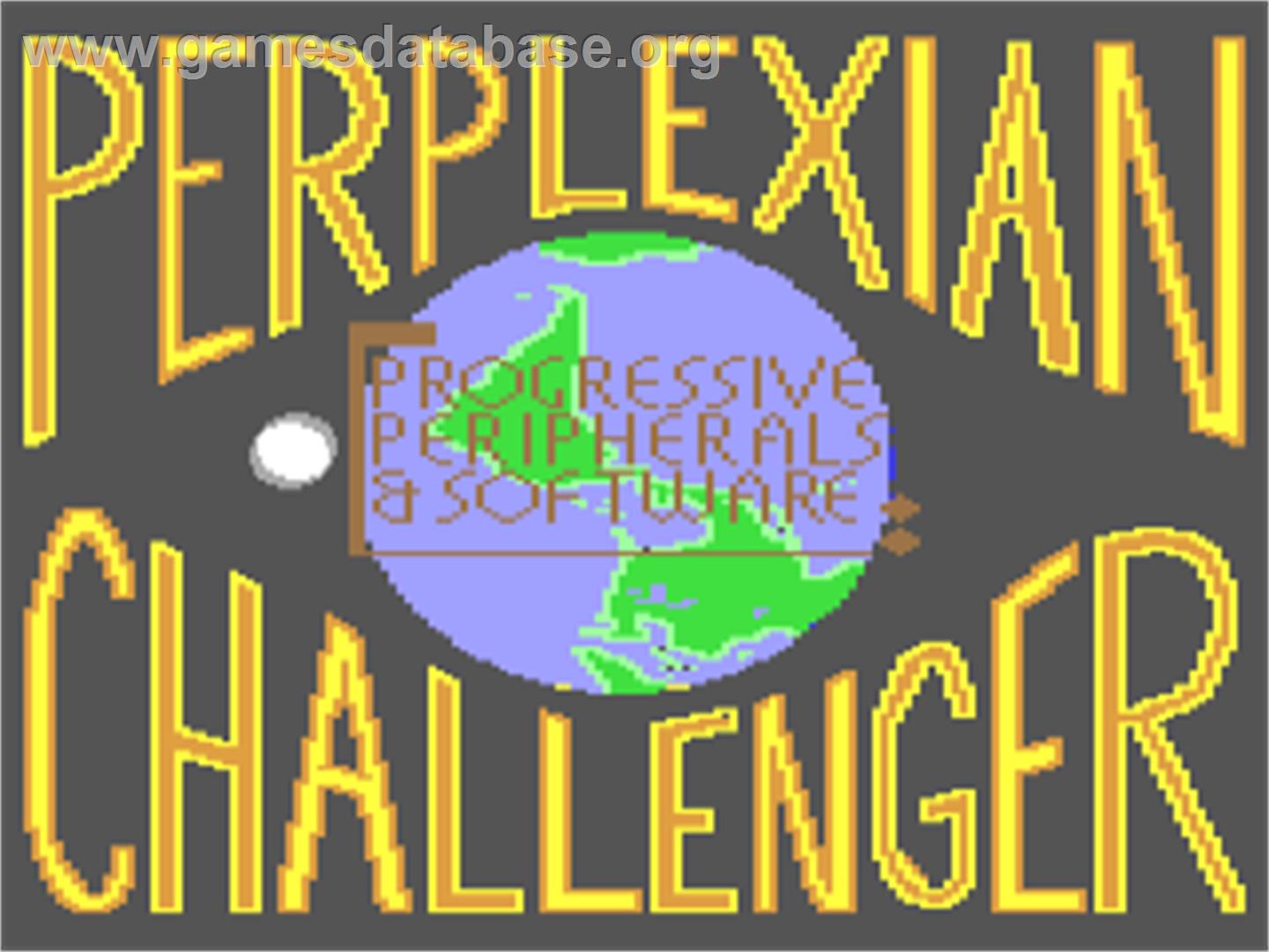 Perplexian Challenger - Commodore 64 - Artwork - Title Screen
