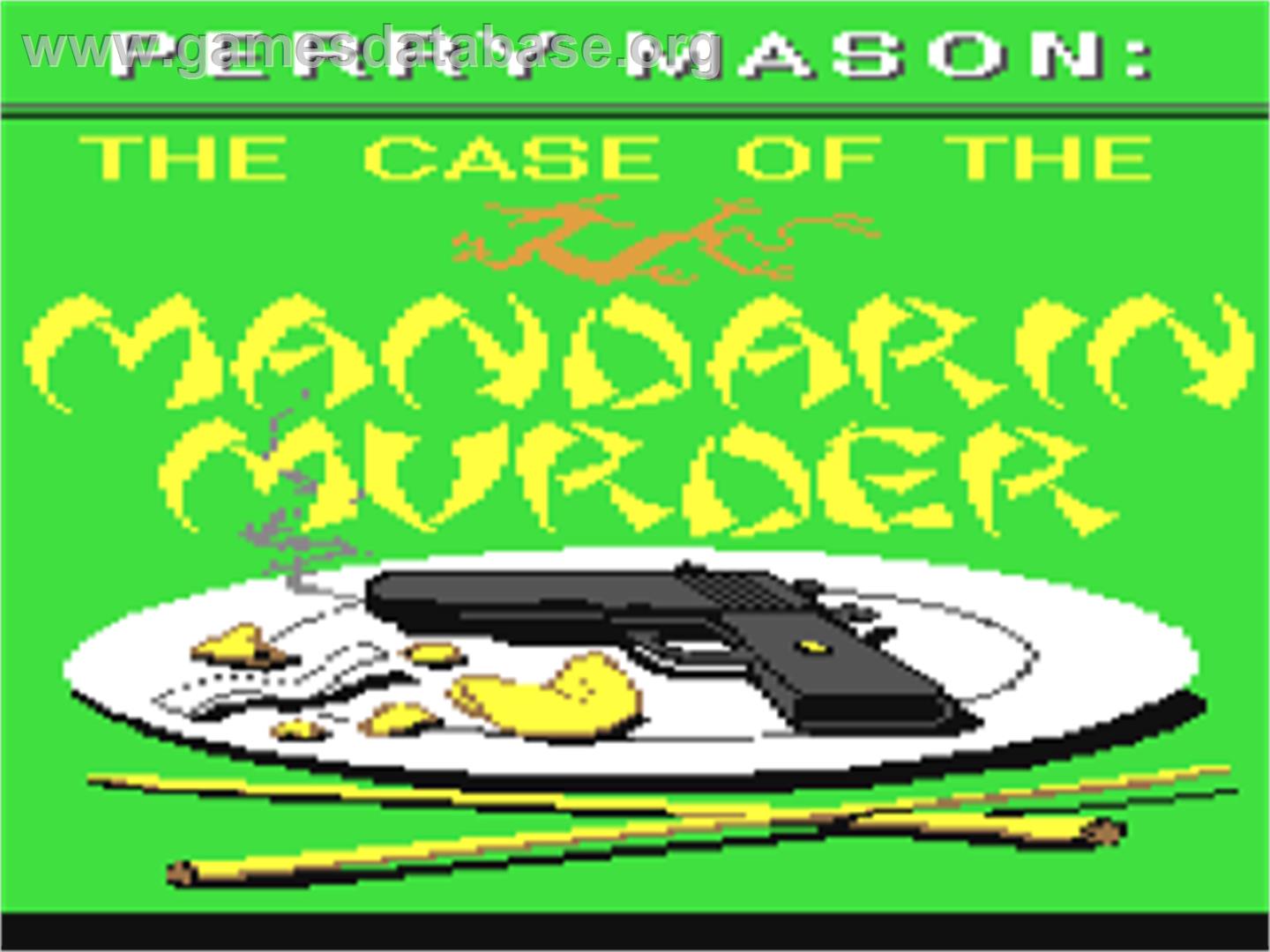 Perry Mason - The Case Of The Mandarin Murder - Commodore 64 - Artwork - Title Screen