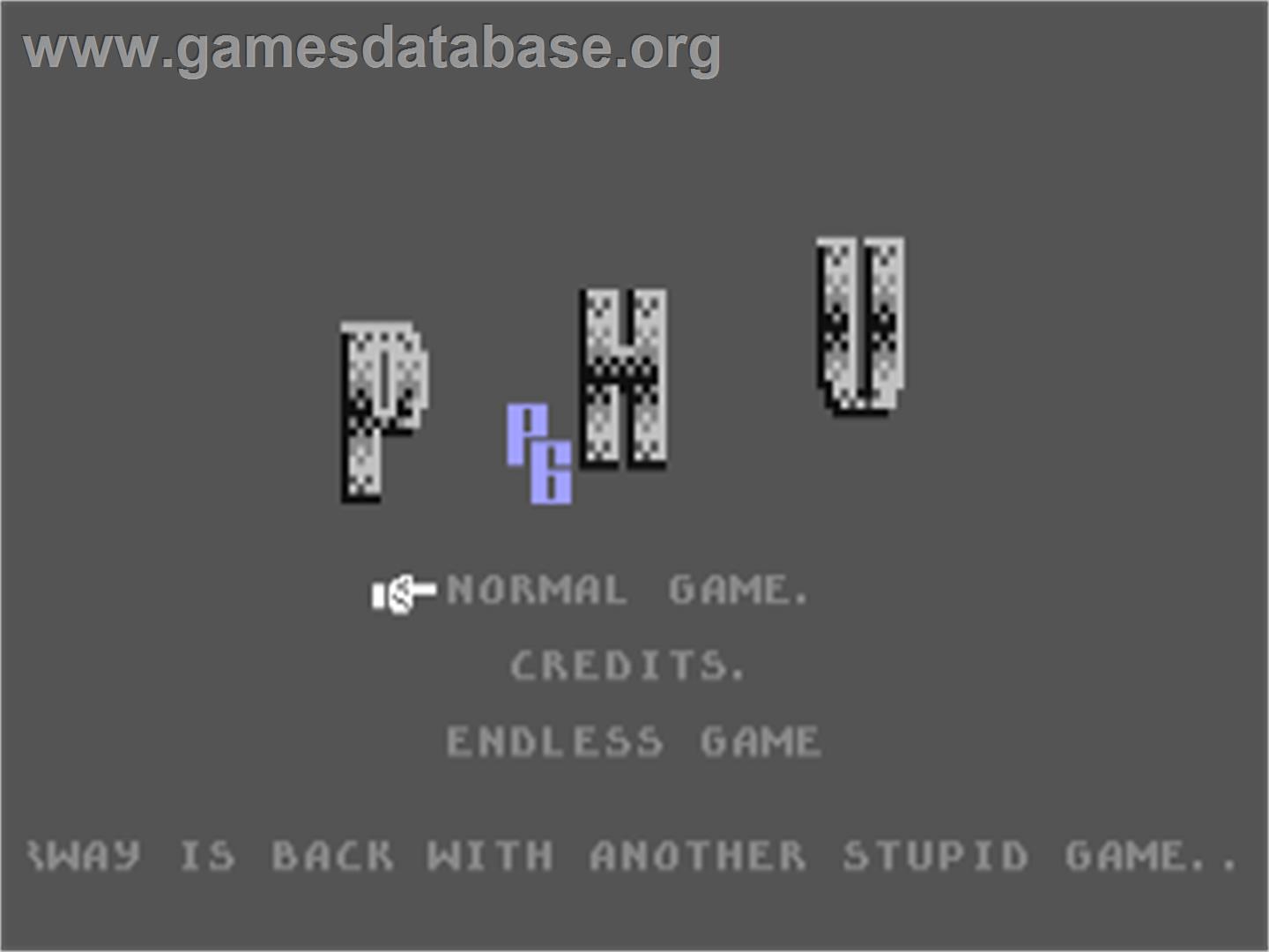 Phu - Commodore 64 - Artwork - Title Screen