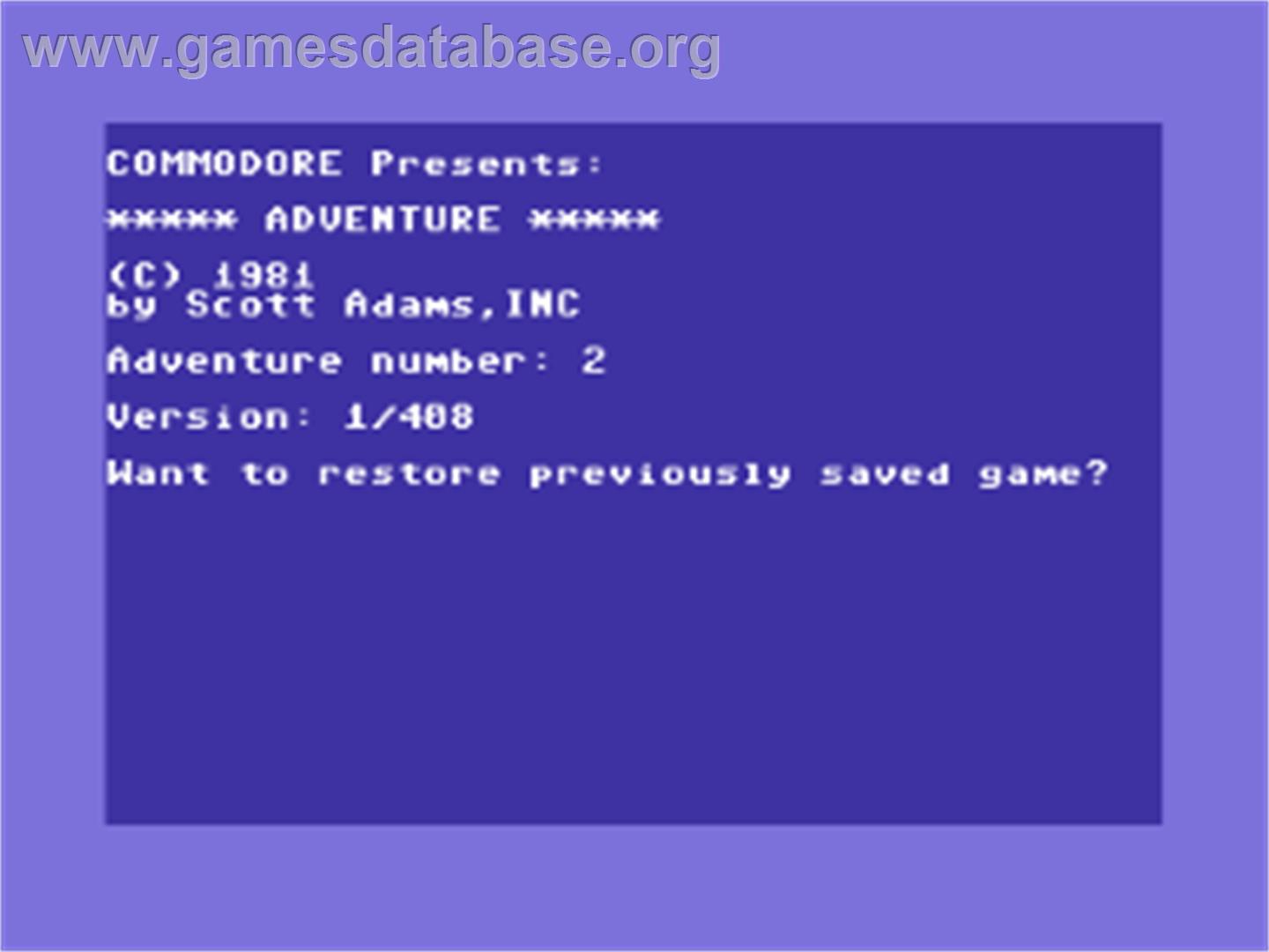 Pirate Adventure - Commodore 64 - Artwork - Title Screen