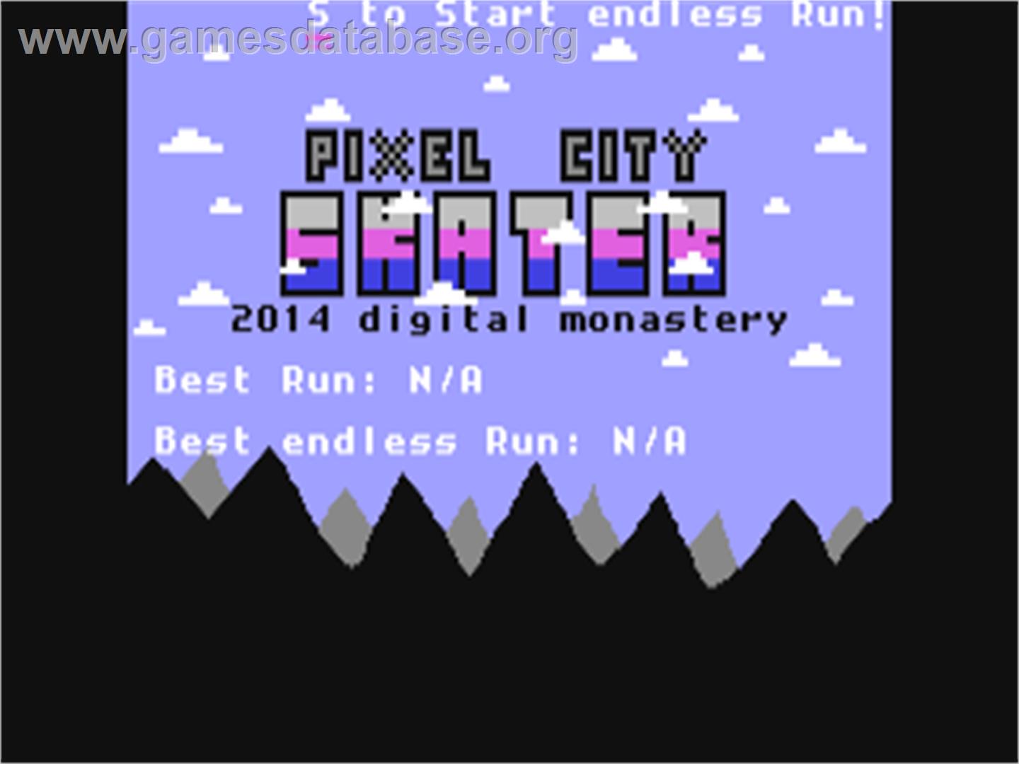 Pixel City Skater - Commodore 64 - Artwork - Title Screen