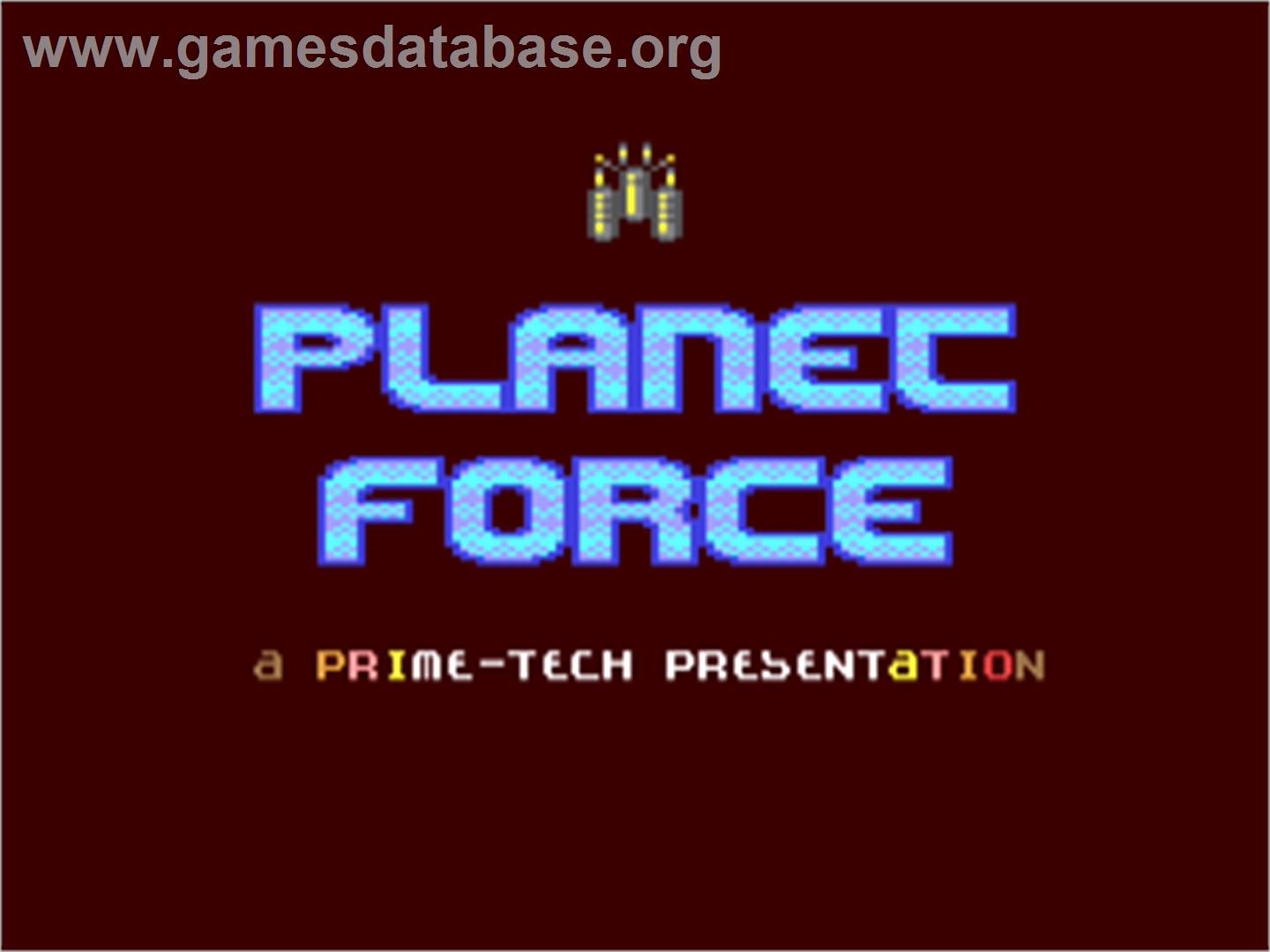 Planet Force - Commodore 64 - Artwork - Title Screen