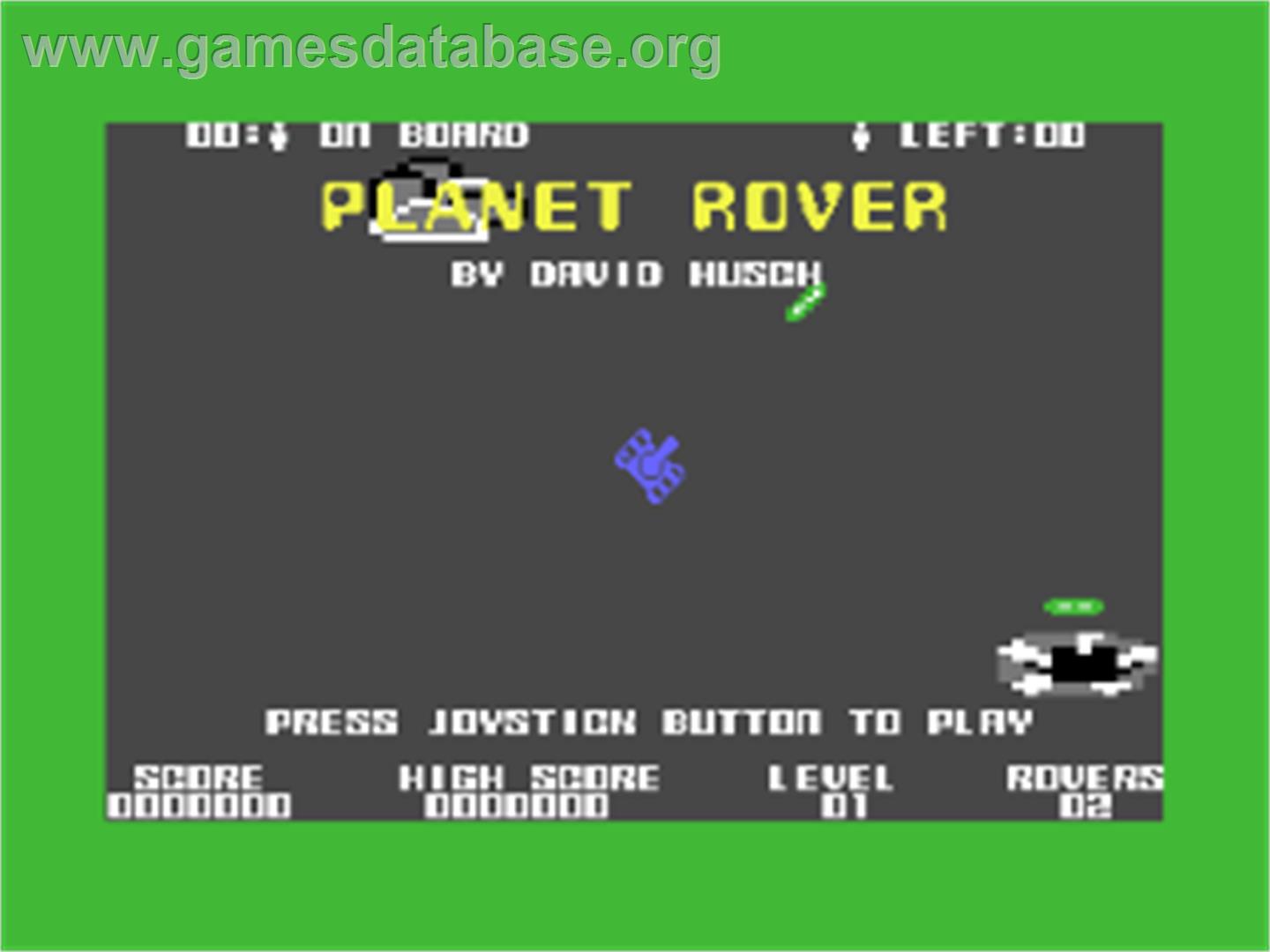 Planet Rover - Commodore 64 - Artwork - Title Screen
