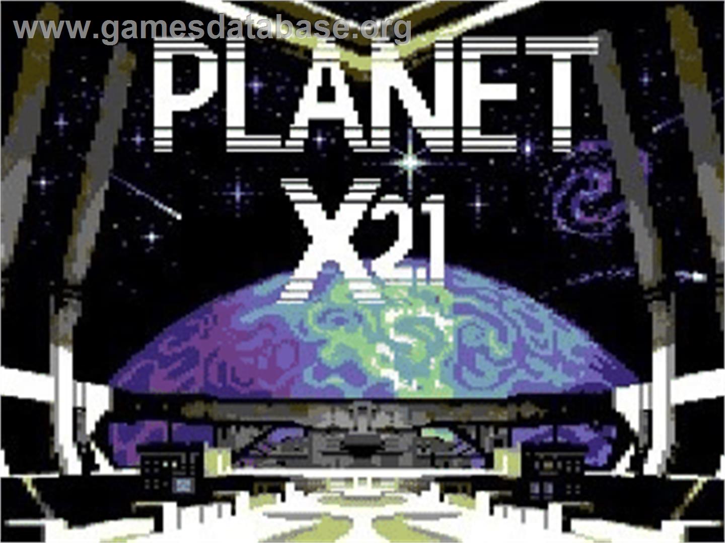 Planet X2.1 - Commodore 64 - Artwork - Title Screen