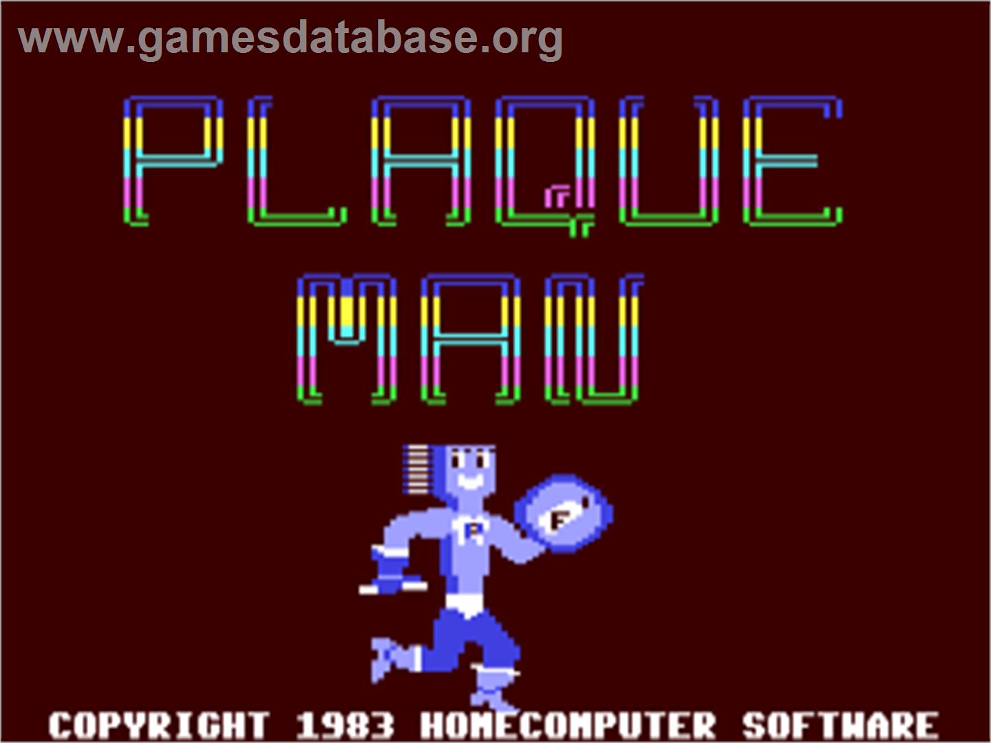 Plaque Man (BCI Software) - Commodore 64 - Artwork - Title Screen