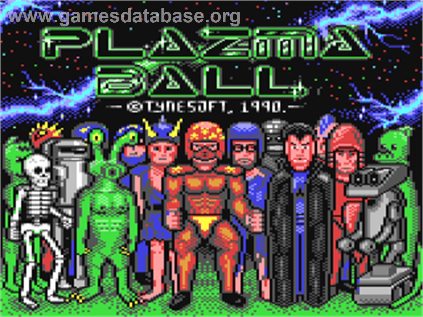 Plazma Ball - Commodore 64 - Artwork - Title Screen