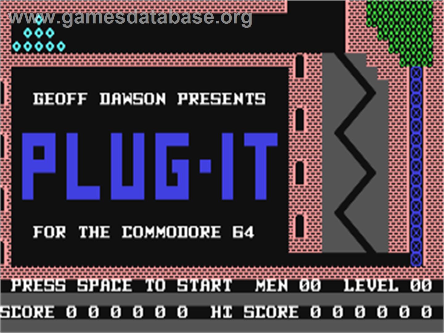 Plug It - Commodore 64 - Artwork - Title Screen