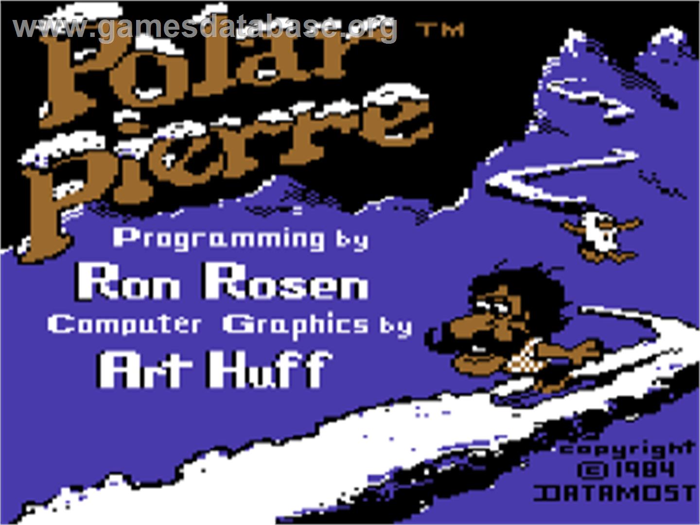 Polar Pierre - Commodore 64 - Artwork - Title Screen