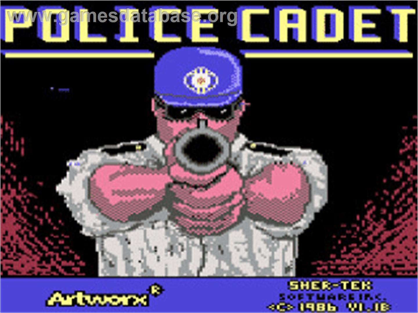 Police Cadet - Commodore 64 - Artwork - Title Screen