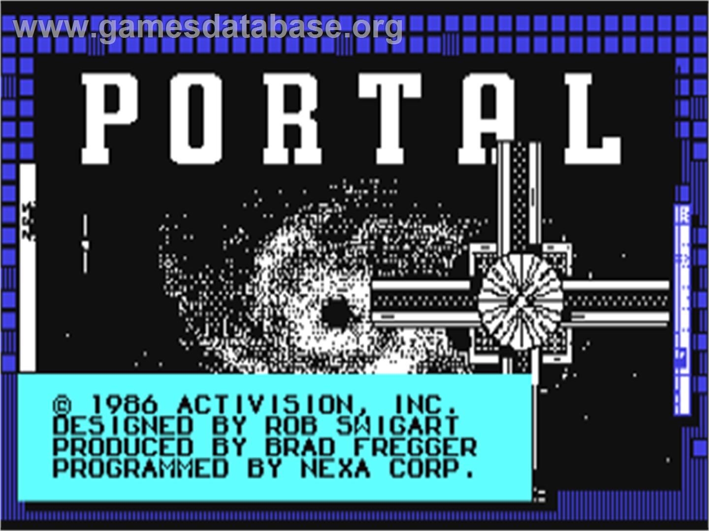 Portal - Commodore 64 - Artwork - Title Screen