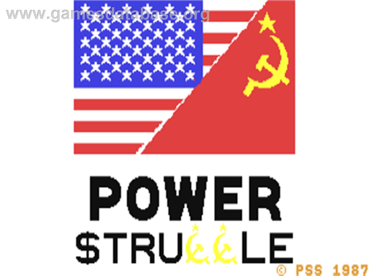 Power Struggle - Commodore 64 - Artwork - Title Screen