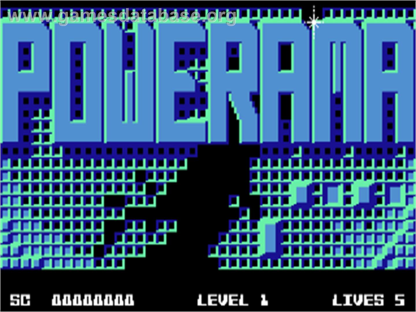 Powerama - Commodore 64 - Artwork - Title Screen