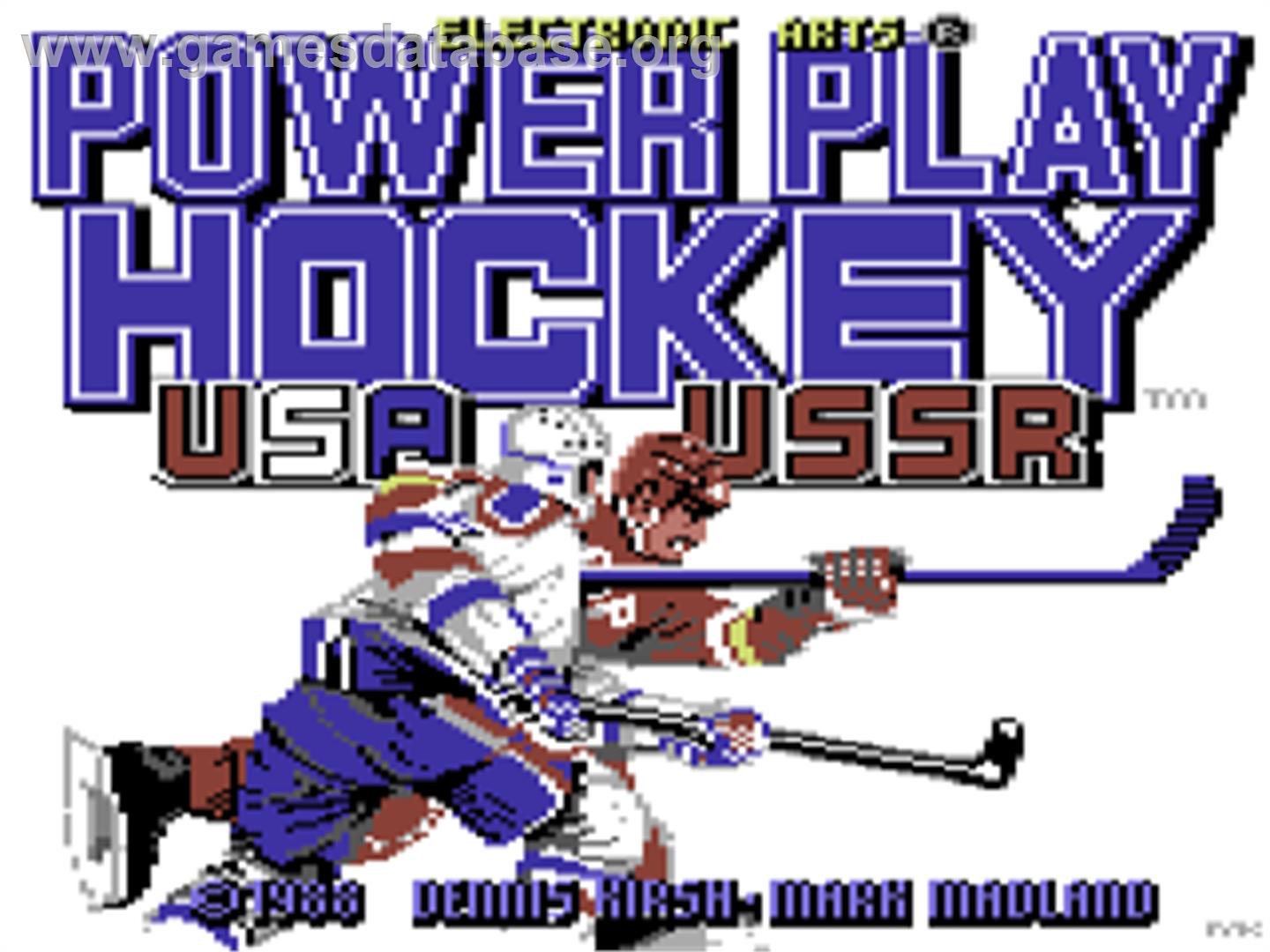 Powerplay Hockey - Commodore 64 - Artwork - Title Screen