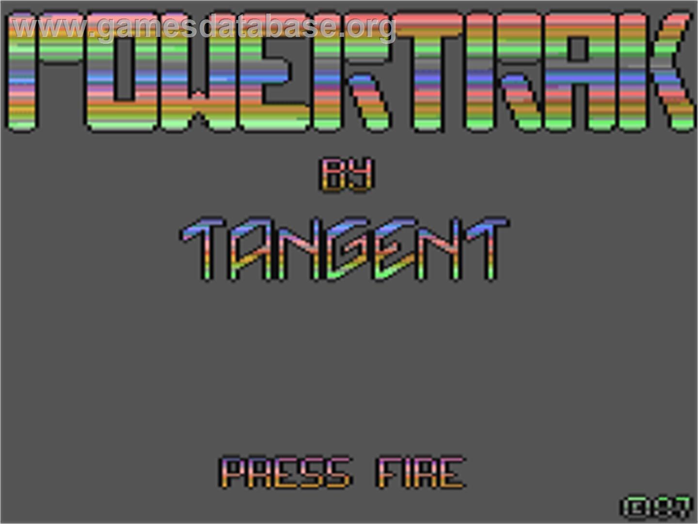 Powertrak - Commodore 64 - Artwork - Title Screen