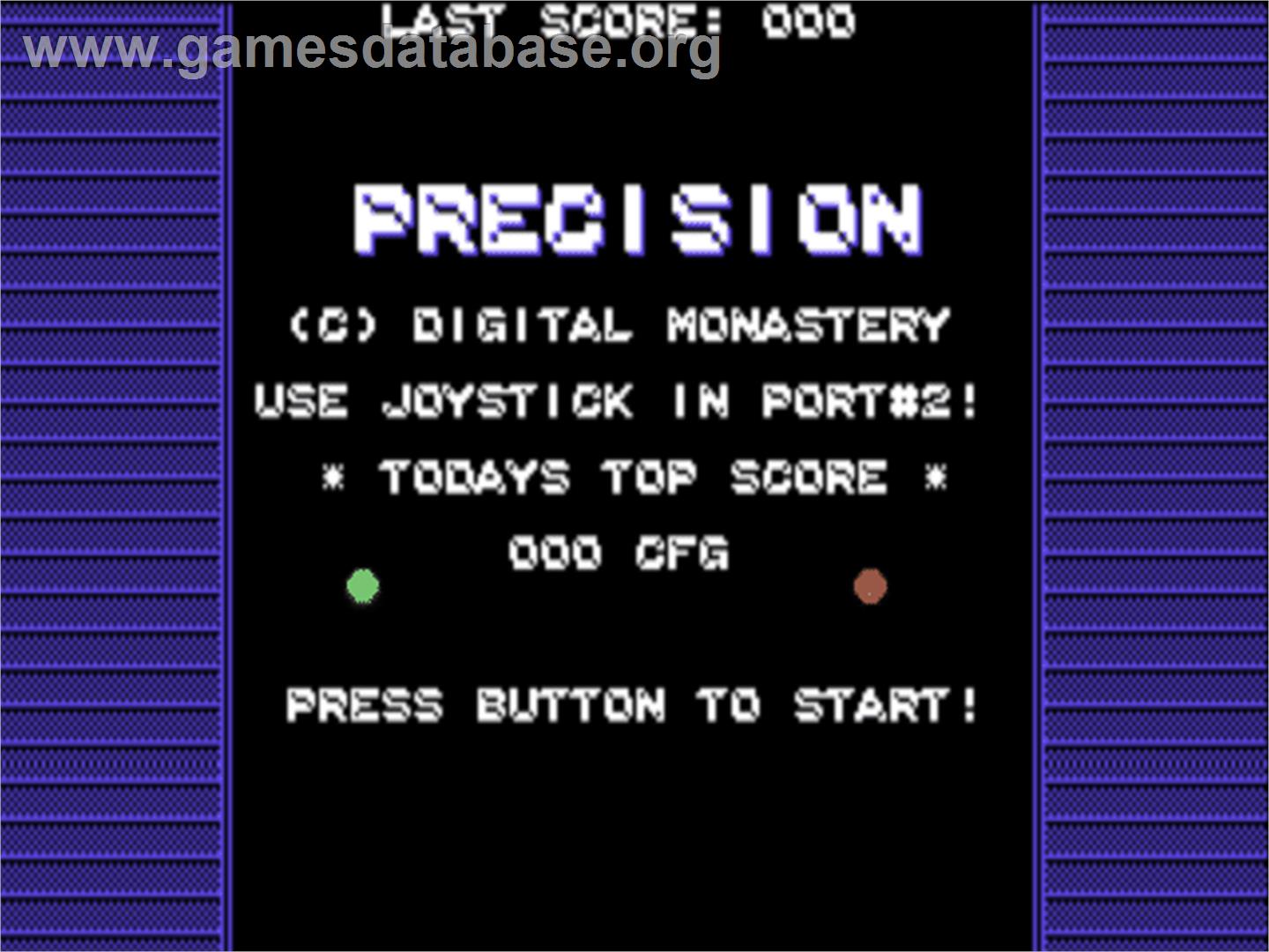 Precision - Commodore 64 - Artwork - Title Screen
