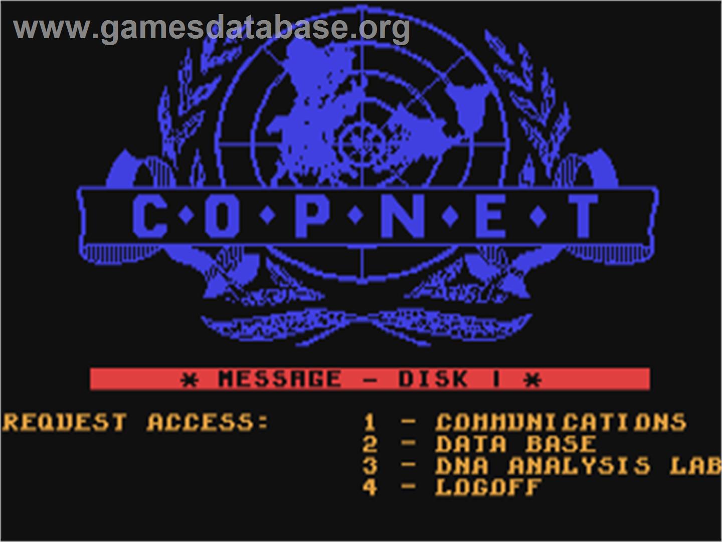 Presumed Guilty! - Commodore 64 - Artwork - Title Screen