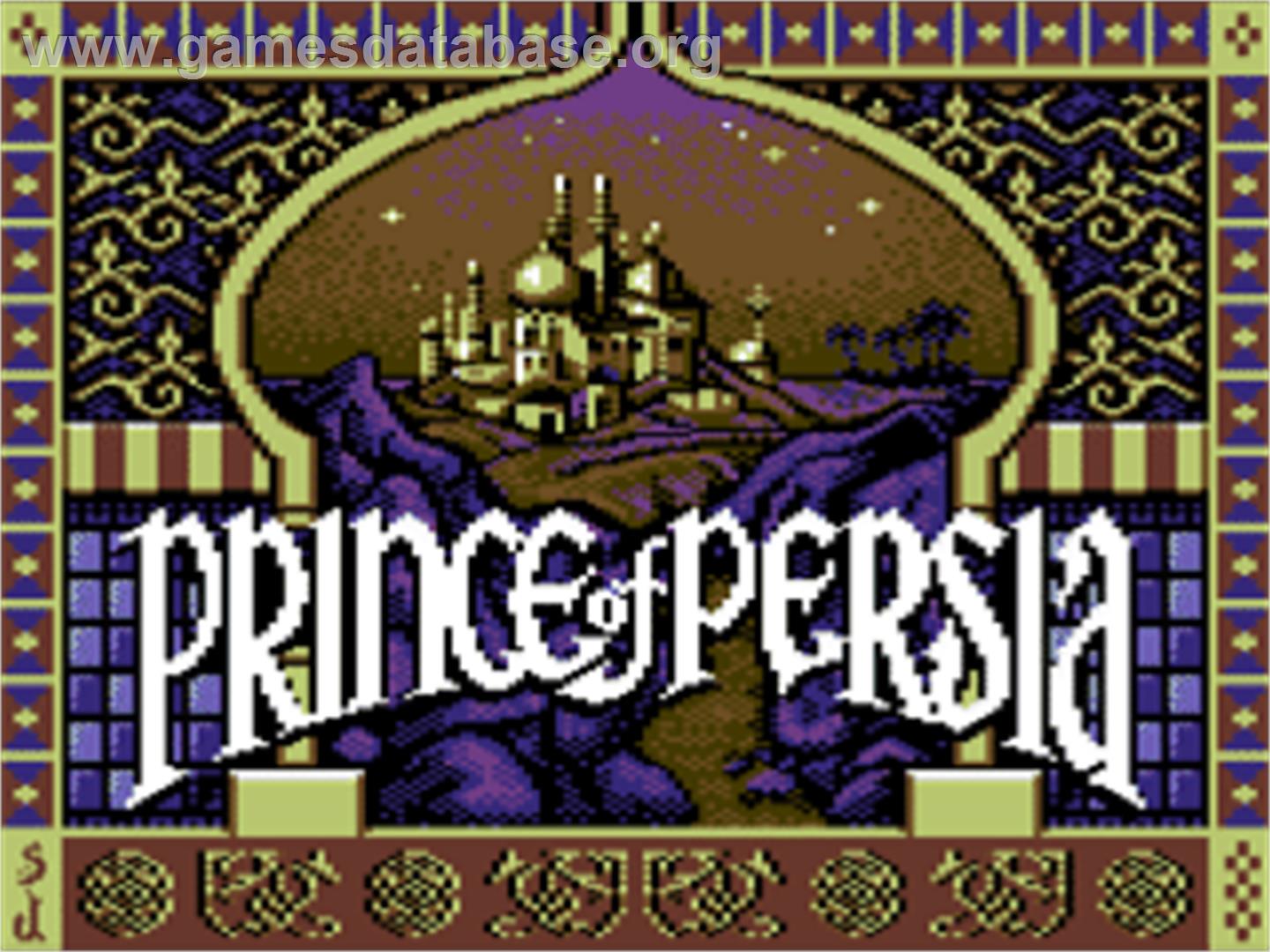 Prince Of Persia - Commodore 64 - Artwork - Title Screen