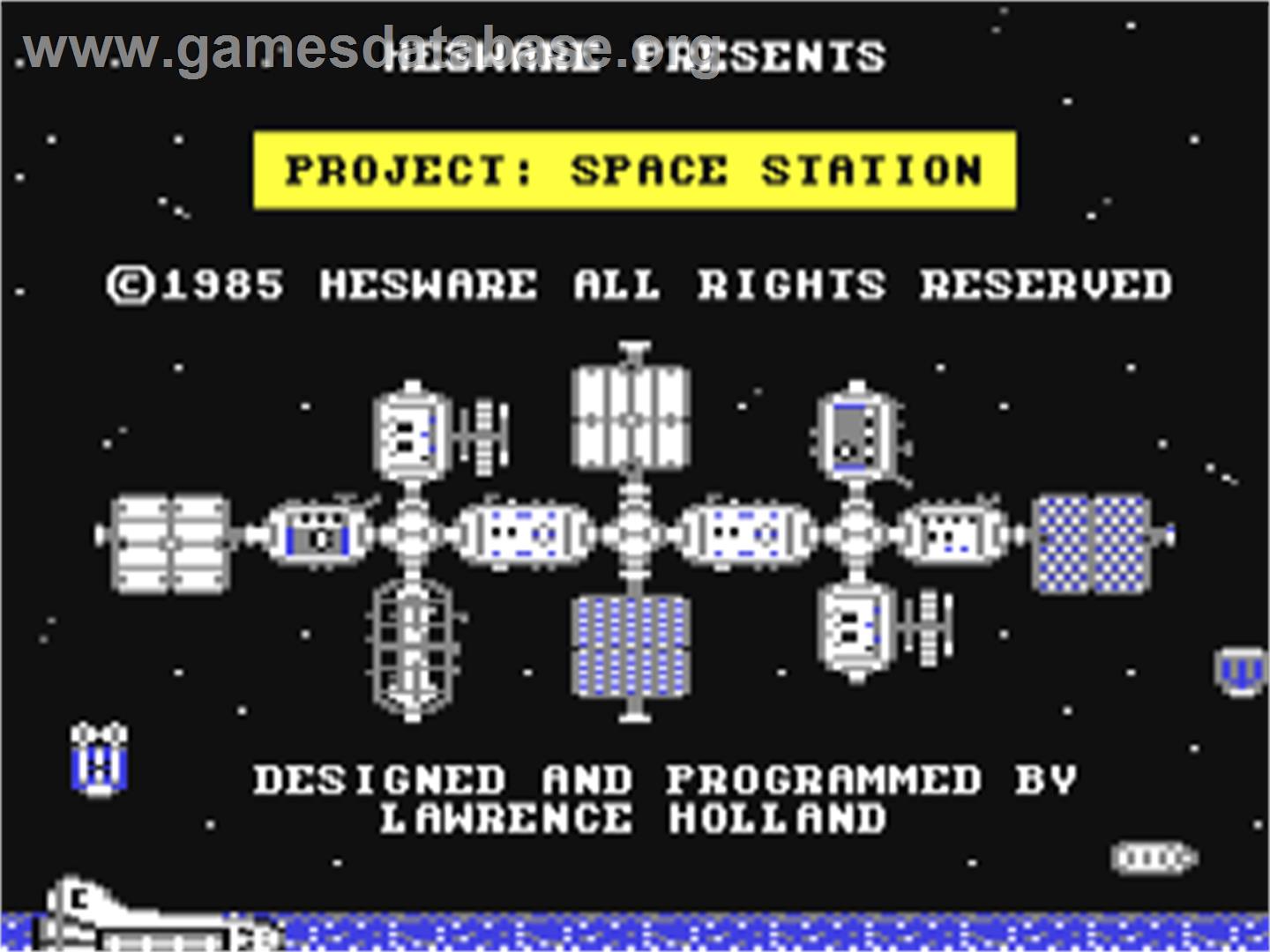 Project: Space Station - Commodore 64 - Artwork - Title Screen