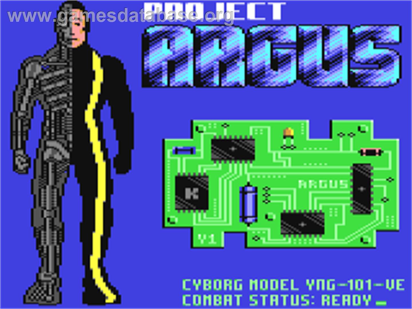 Project Argus - Commodore 64 - Artwork - Title Screen