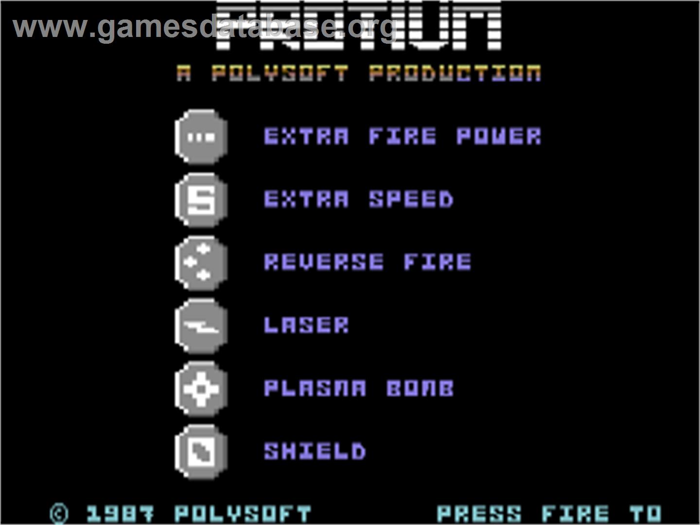 Protium - Commodore 64 - Artwork - Title Screen