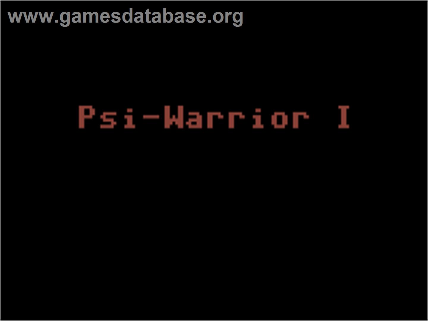 Psi Warrior - Commodore 64 - Artwork - Title Screen